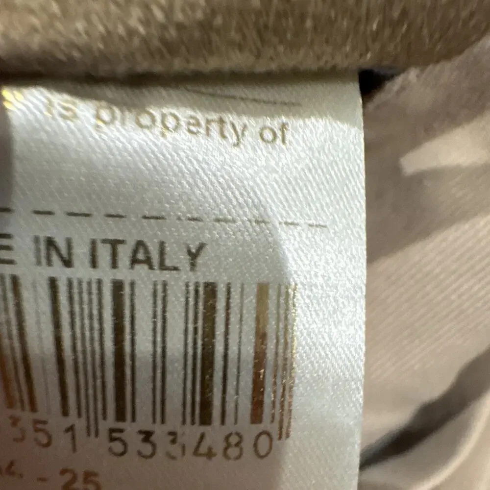 Berwich Italy Beige Stretch Pleated Chino Pants Men’s EU 48 US 32 Made in Italy
